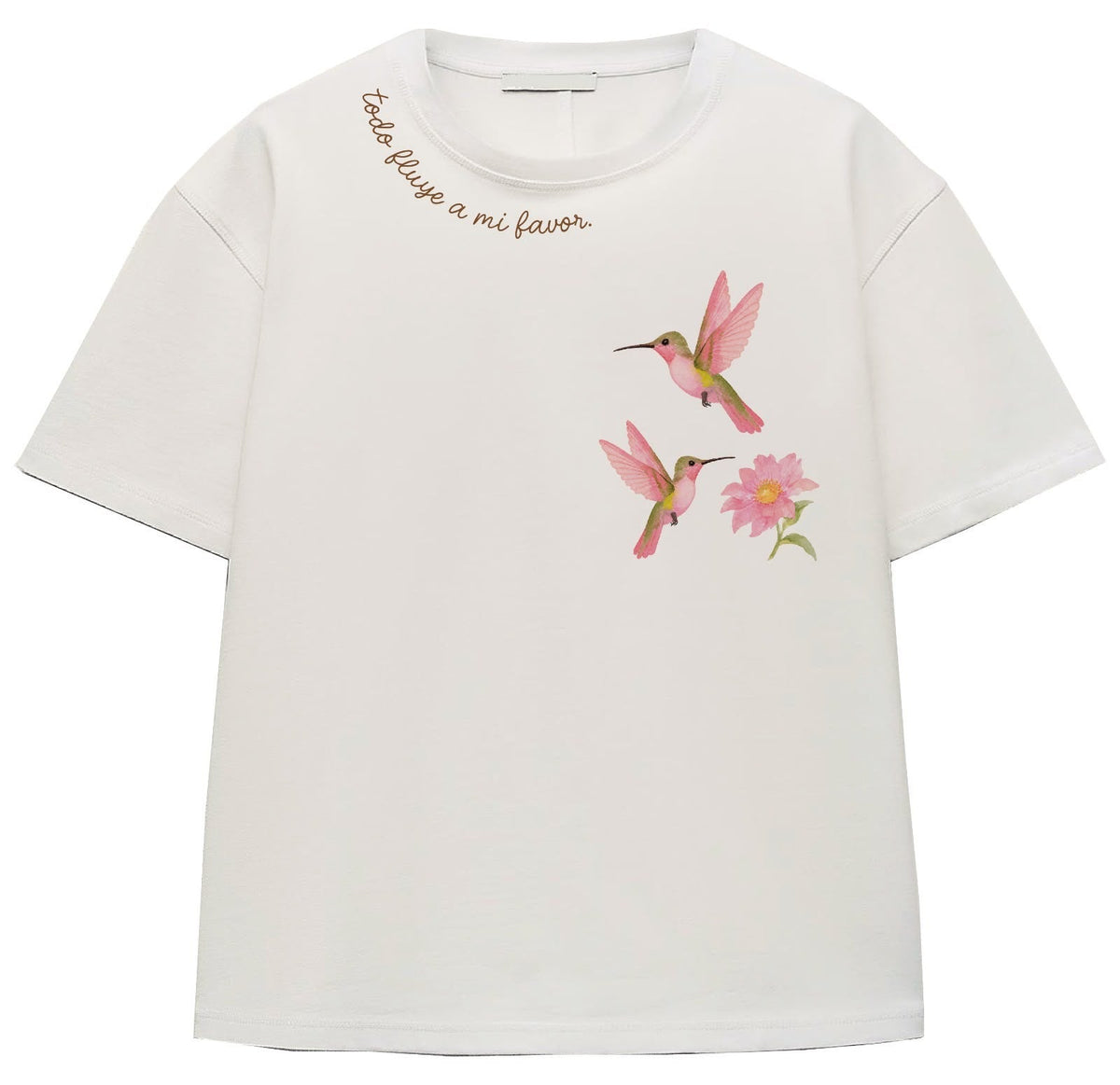 CAMISETA TODO FLUYE A MI FAVOR