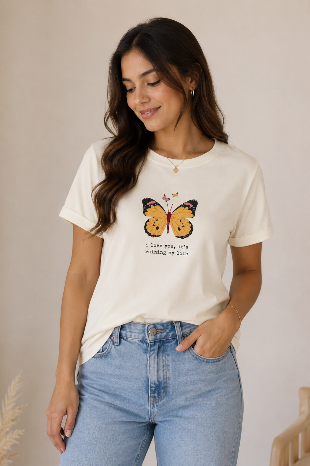 CAMISETA  MARIPOSA RUINING