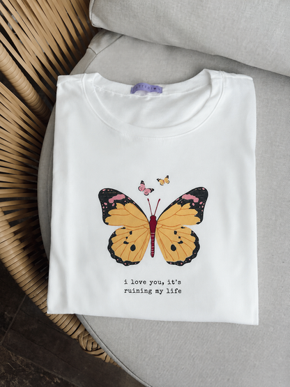 CAMISETA  MARIPOSA RUINING