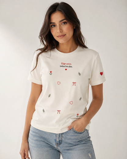 CAMISETA ELIGE AMOR