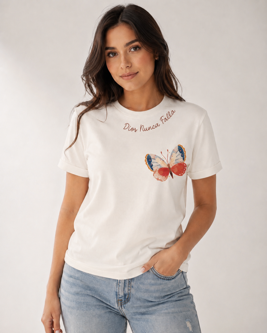 CAMISETA  DIOS NUNCA FALLA