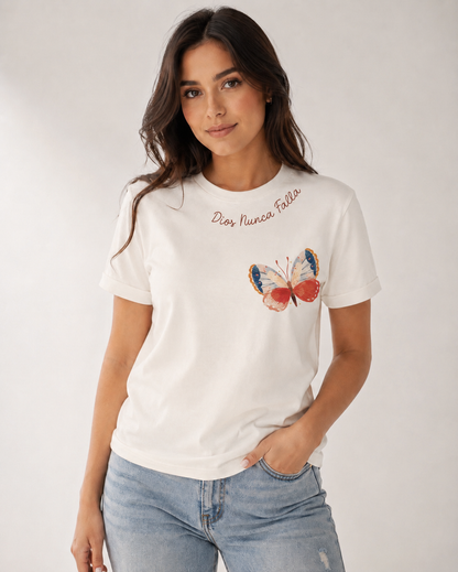 CAMISETA  DIOS NUNCA FALLA