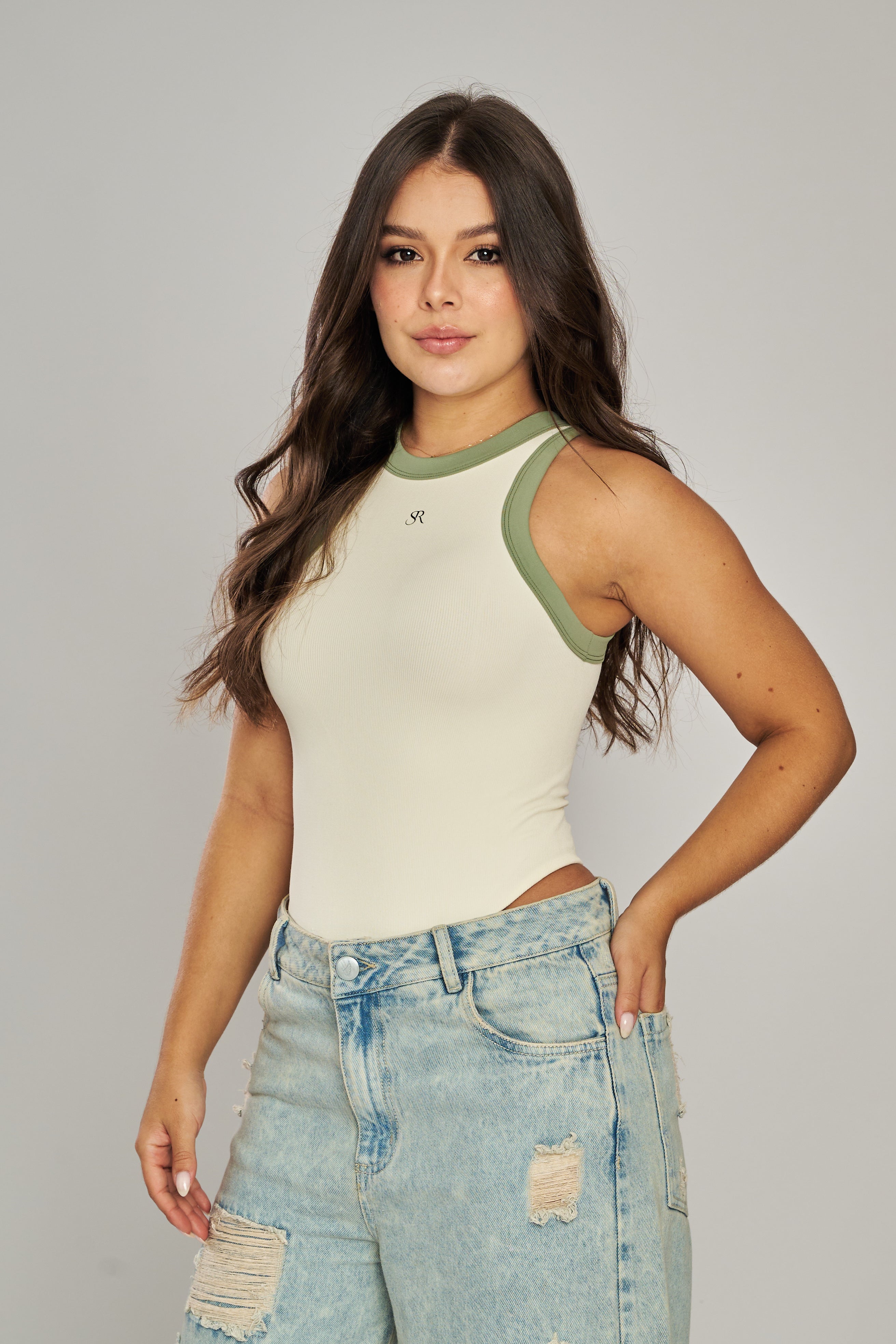 BODY AURA SESGO PISTACHO