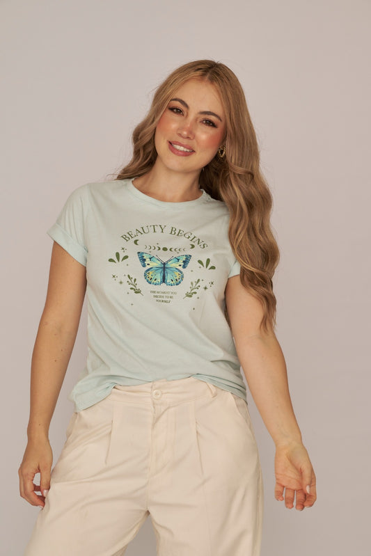 CAMISETA BEAUTY BEGINS