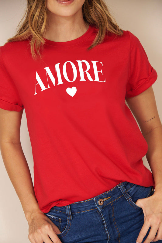 CAMISETA AMORE ROJA