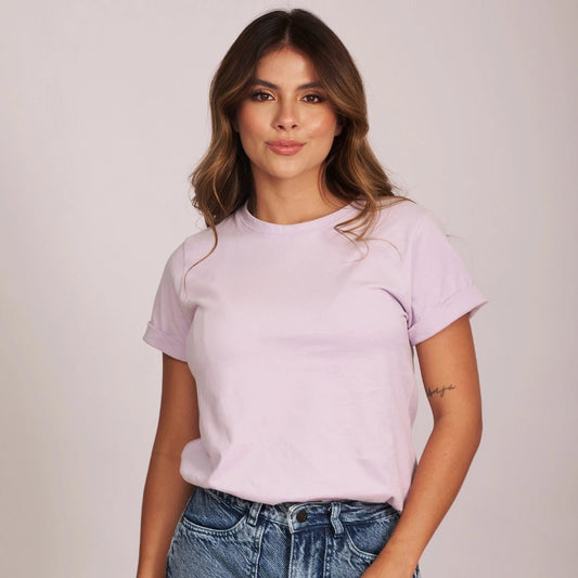 CAMISETA BÁSICA LILA