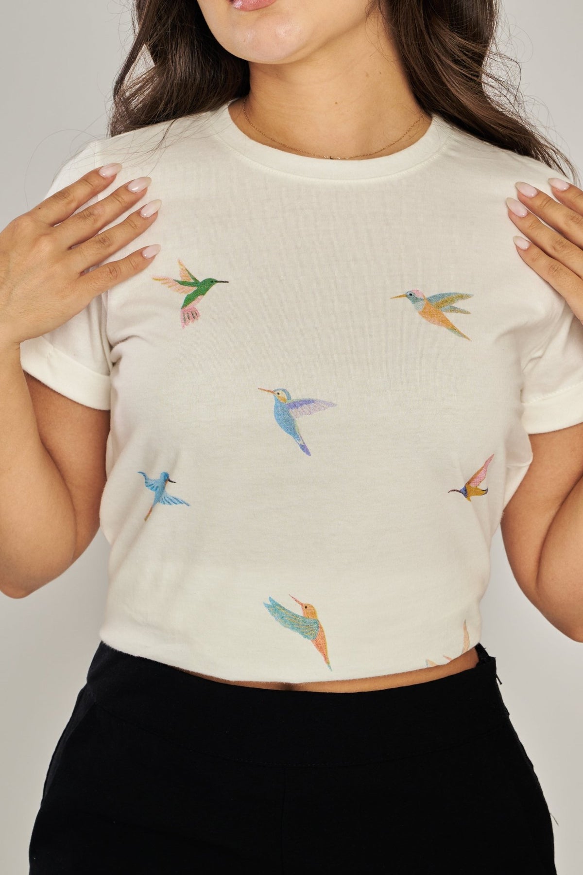 CAMISETA COLIBRÍ PASTEL