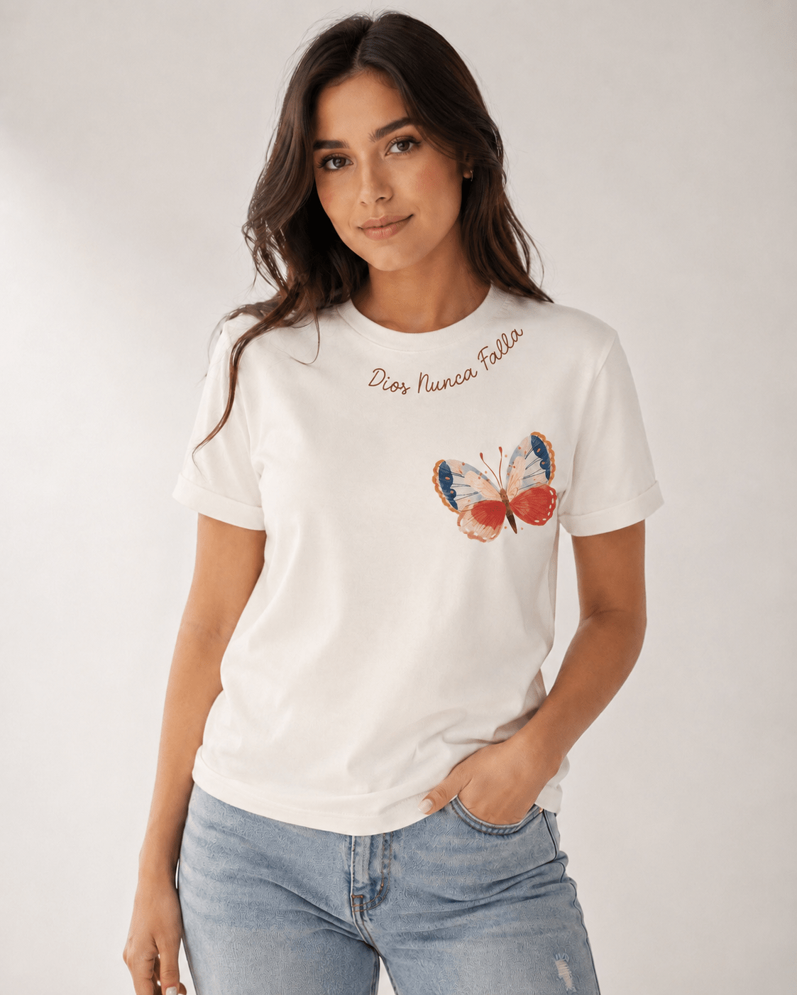 CAMISETA  DIOS NUNCA FALLA