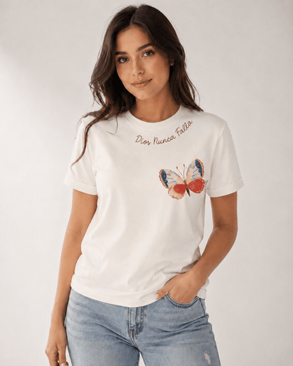 CAMISETA  DIOS NUNCA FALLA