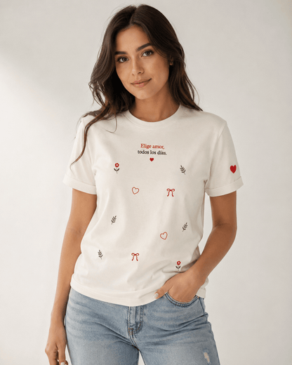CAMISETA ELIGE AMOR