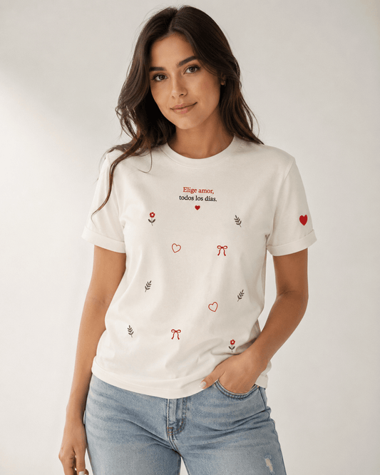 CAMISETA ELIGE AMOR