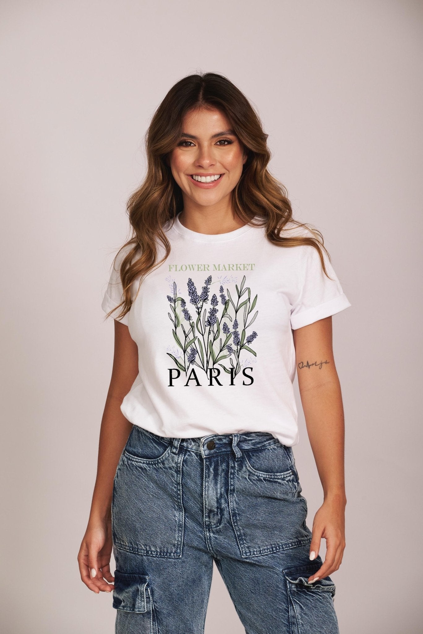 CAMISETA FLOWER MARKET PARIS