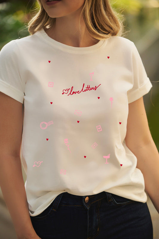 CAMISETA  LOVE LETTERS