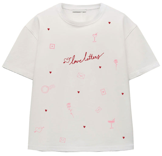 CAMISETA  LOVE LETTERS