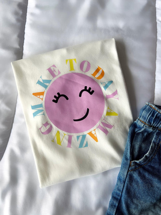CAMISETA DE NIÑA MAKE TODAY