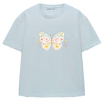 CAMISETA MARIPOSA PASTEL