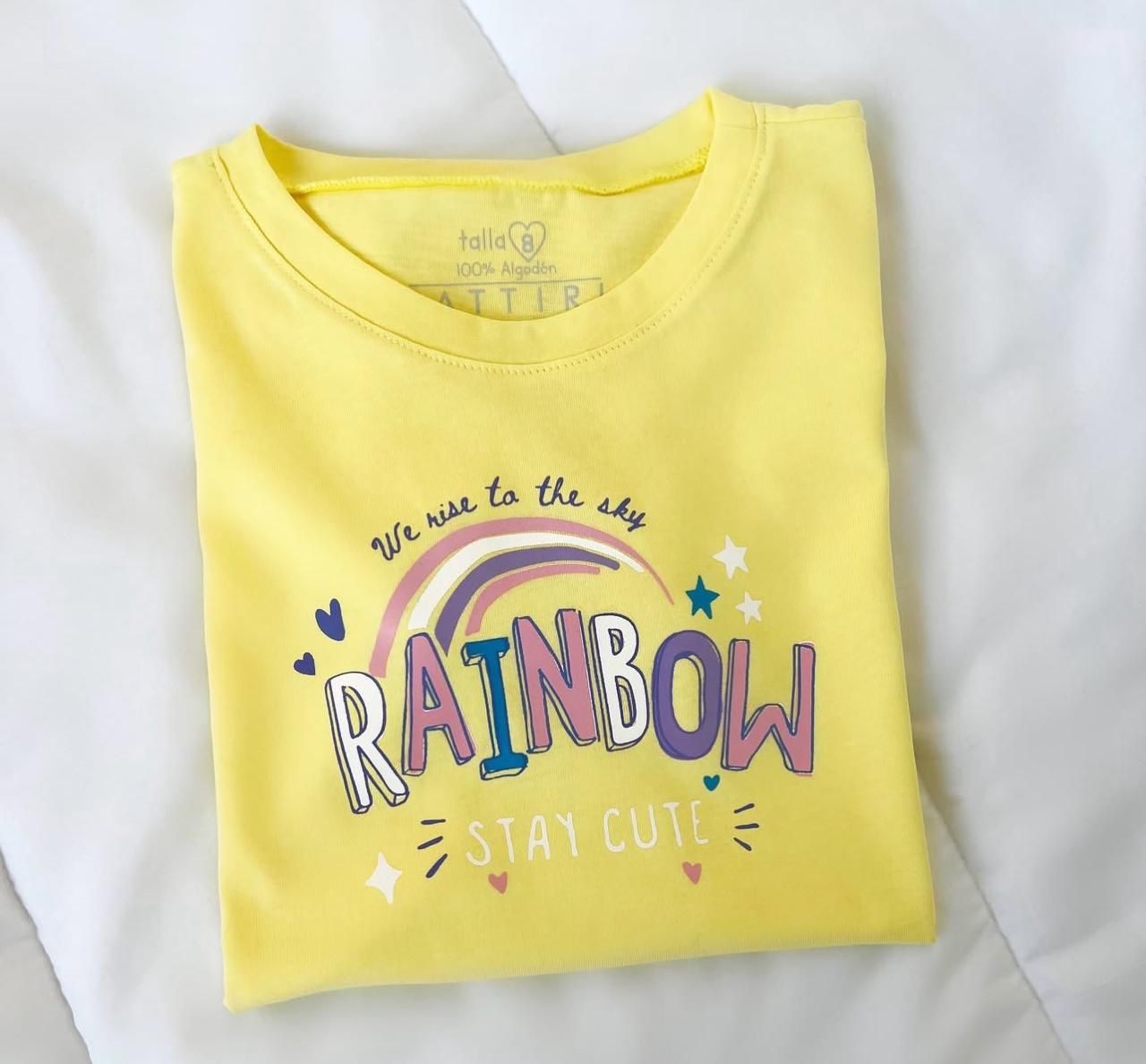 Camiseta de niña Rainbow 🌈