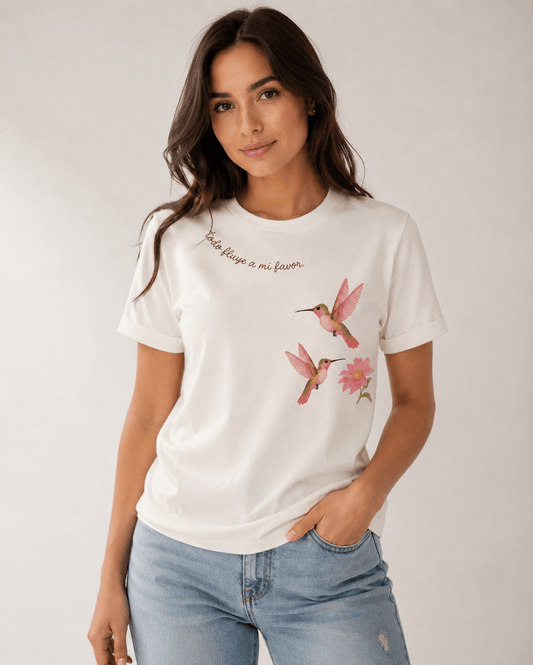 CAMISETA  TODO FLUYE A MI FAVOR